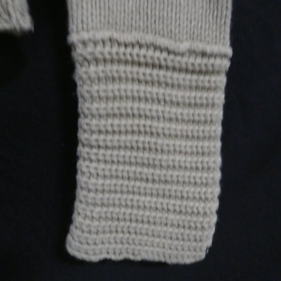 DEX - Fresh Products | small | Beige Ribbed Turtleneck Sweater - Picture 9 of 14